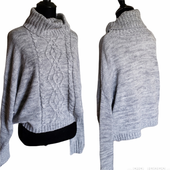 Sweaters - 2 for $25 grey crop knit sweater